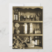 ブラウンの台所戸棚のブライダルシャワーの招待状 招待状 (正面)