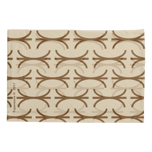 ブラウンの合併の枕箱 枕カバー (裏面)