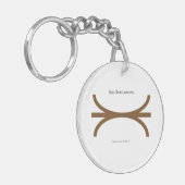 ブラウンの合併Keychain キーホルダー (正面左)