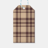 ブラウンの宗教的素朴なクリスマス ギフトタグ (裏面)