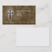 ブラウンの平和愛信頼のキリスト教の名刺 名刺 (正面/裏面)