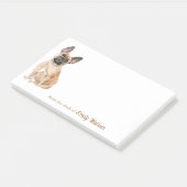 ブラウンの愛らしいフレンチ・ブルドッグ ポストイット (アングル)