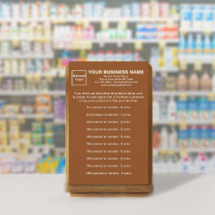 ブラウンの文房具に掲載されたビジネス商品またはサービス 便箋