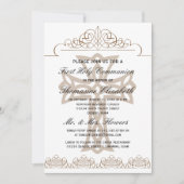 ブラウンの最初聖餐式の十字の招待状 招待状 (正面)