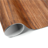 ブラウンの木製の壁の質の構造 ラッピングペーパー (ロールコーナー)