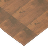 ブラウンの木製の素朴なパターン テーブルクロス (アングル)