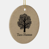 ブラウンの木Hugger セラミックオーナメント (右)