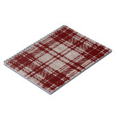 ブラウンの格子模様のノートブック ノートブック (左側)