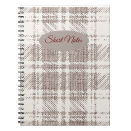 ブラウンの格子模様 : 短いメモ ノートブック