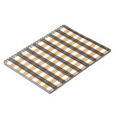 ブラウンの格子縞模様 ノートブック (左側)