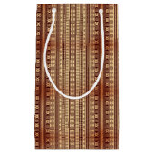 ブラウンの民族の質 スモールペーパーバッグ (正面)