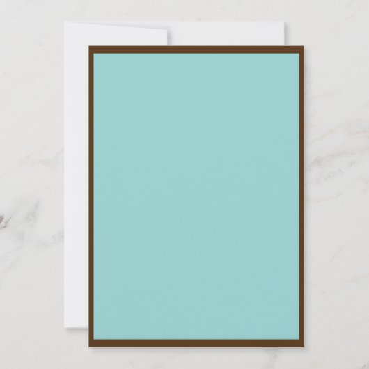 ブラウンの水の結婚式招待状のヴィンテージの鳥かご 招待状 (裏面)