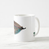ブラウンの激しいサケはマグを飛ばします コーヒーマグカップ (正面右)