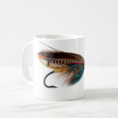 ブラウンの激しいサケはマグを飛ばします コーヒーマグカップ (正面左)