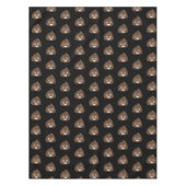ブラウンの熱狂するで間抜けなウンチEmoji テーブルクロス (正面)
