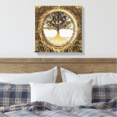 ブラウンの生命の木 キャンバスプリント (インサイチュ (寝室))