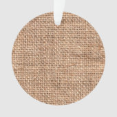 ブラウンの素朴なバーラップの質 オーナメント (正面)