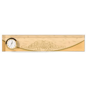 ブラウンの背景の机用ネームプレート デスクネームプレート (正面)