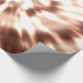 ブラウンの腰回りが大きな平和レトロの絞り染めのカラフルBoho ラッピングペーパー (角)