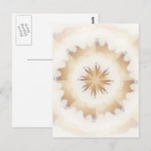 ブラウンの自然の万華鏡のように千変万化するパターン ポストカード (正面/裏面)