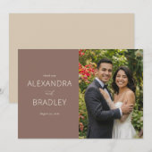 ブラウンの自然の喜びの肖像 サンキューカード (正面/裏面)