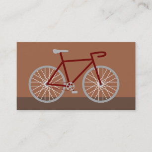ブラウンの自転車 名刺