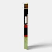 ブラウンの葉との多彩のパネルの絵画 Case-Mate iPhoneケース (裏面 / 右)