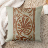 ブラウンの装飾用の地中海のなボーダー クッション (ブランケット)