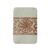 ブラウンの装飾用の地中海のなボーダー バスマット (正面縦)