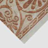 ブラウンの装飾用の地中海のなボーダー 薄葉紙 (詳細)