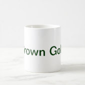 ブラウンの金ゴールドのコーヒー・マグ コーヒーマグカップ (中央)