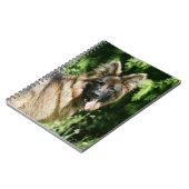 ブラウンの長い髪のジャーマン・シェパード1 ノートブック (左側)