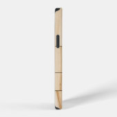 ブラウンの陶器タイルのコラージュ iPhoneケース (右側面)