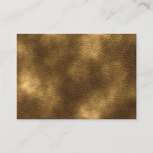 ブラウンの革の写真 名刺 (正面)