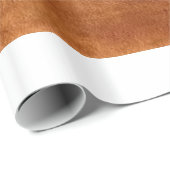 ブラウンの革包装紙 ラッピングペーパー (ロールコーナー)