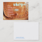 ブラウンの革生命 名刺 (正面/裏面)