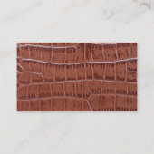 ブラウンの革質の名刺 名刺 (裏面)