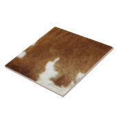 ブラウンの革靴のプリント タイル (側面)