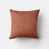 ブラウンの革 クッション (裏面)