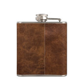 ブラウンの革 フラスク (裏面)
