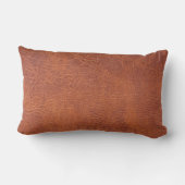 ブラウンの革 ランバークッション (裏面)