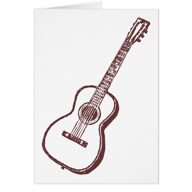 ブラウンの音響のクラシカルなギター (正面)