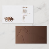 ブラウンの馬-ビジネス 名刺 (正面/裏面)