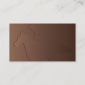 ブラウンの馬-ビジネス 名刺 (裏面)