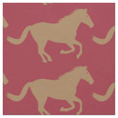 ブラウンの馬 ファブリック (クローズアップ)