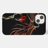 ブラウンの馬 iPhoneケース (裏面横)