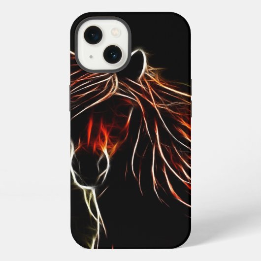 ブラウンの馬 iPhoneケース (裏面)