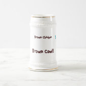 ブラウンの鶏のブラウン牛 ビールジョッキ (中央)