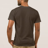 ブラウンの鶏のブラウン牛Tシャツ Tシャツ (裏面)