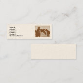 "ブラウンの3頭の馬"はプロフィールカードをカスタマイズ スキニー名刺 (正面/裏面)